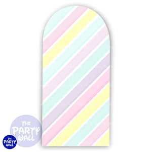 Colores Pasteles - Funda para mampara de punta redonda o rectangular Mampara de punta redonda