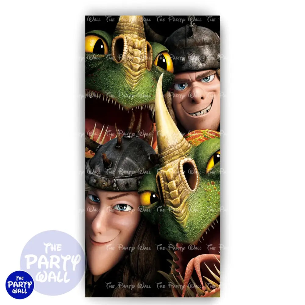 Como entrenar a tu dragón - Funda para mampara de punta redonda o rectangular Mampara de punta redonda