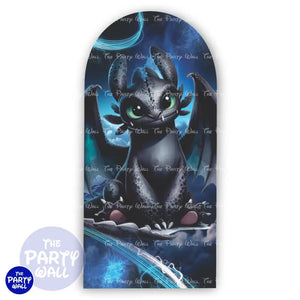 Como entrenar a tu dragón - Funda para mampara de punta redonda o rectangular Mampara de punta redonda