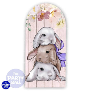 Conejo Cute - Funda para mampara de punta redonda o rectangular Mampara de punta redonda