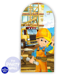 Construcción - Funda para mampara de punta redonda o rectangular Mampara de punta redonda