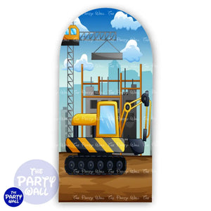 Construcción - Funda para mampara de punta redonda o rectangular Mampara de punta redonda