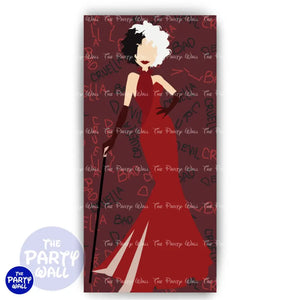 Cruella de Vil - Funda para mampara de punta redonda o rectangular Mampara de punta redonda