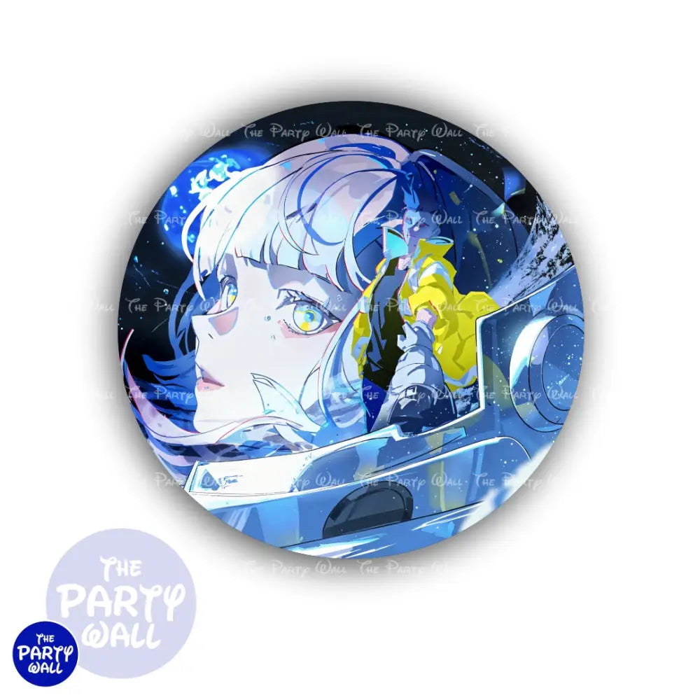 Cyberpunk - Funda para mampara circular Circular