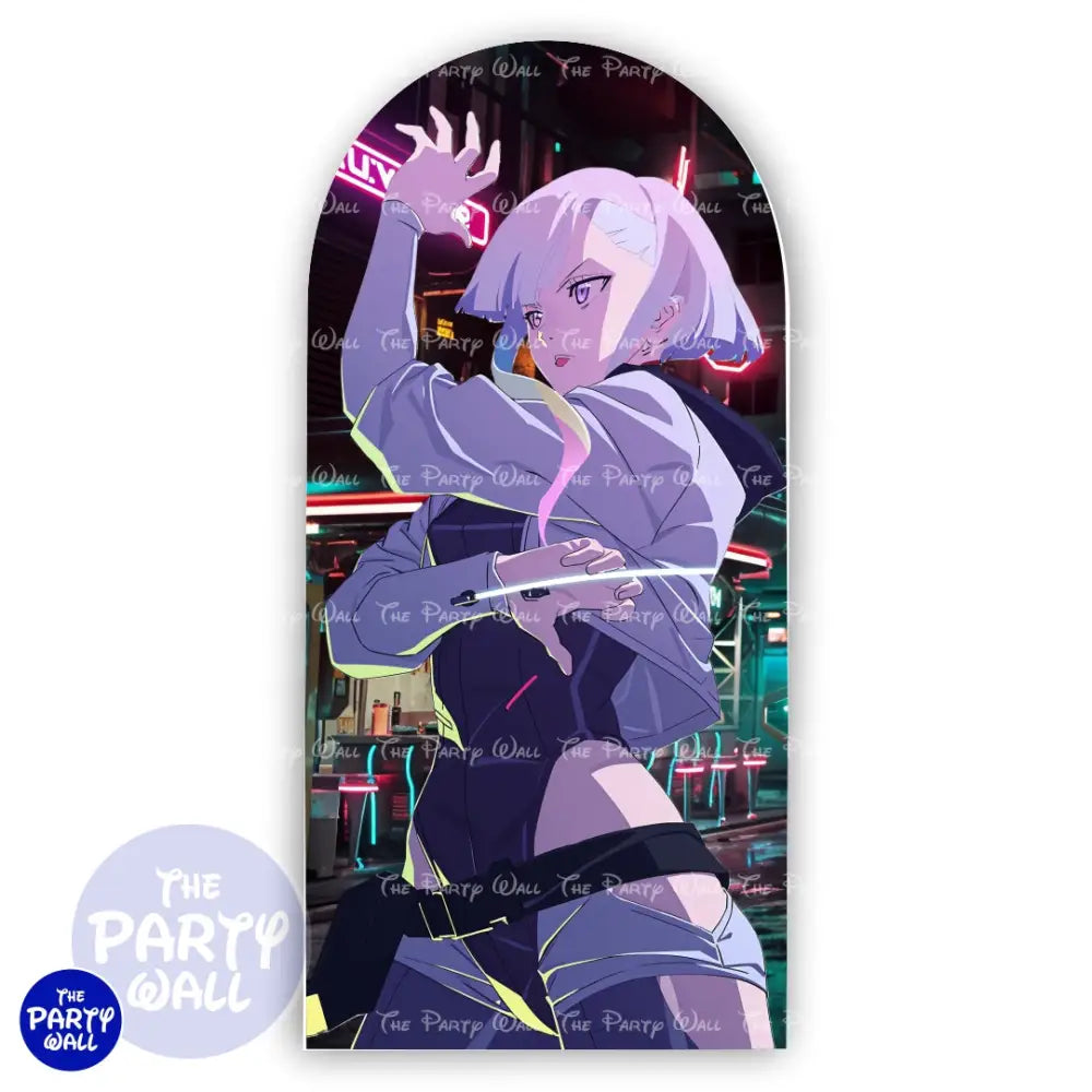 Cyberpunk - Funda para mampara de punta redonda o rectangular Mampara de punta redonda