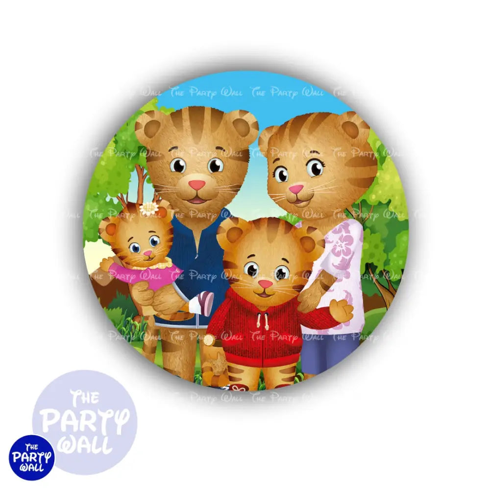 Daniel el Tigre - Funda para mampara circular Circular