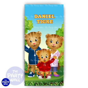 Daniel el Tigre - Funda para mampara de punta redonda o rectangular Mampara de punta redonda