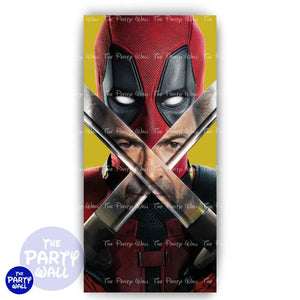 Deadpool y Wolverine - Funda para mampara de punta redonda o rectangular Mampara de punta redonda