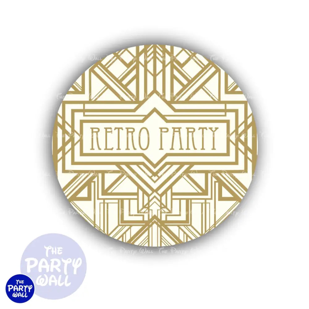 Década de los 20s - Funda para mampara circular Circular