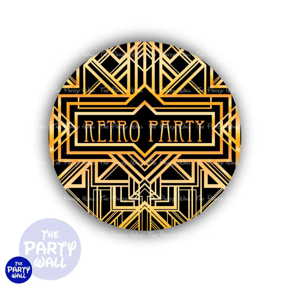 Década de los 20s - Funda para mampara circular Circular