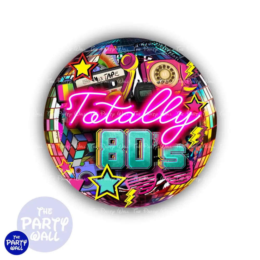 Década de los 80s - Funda para mampara circular Circular