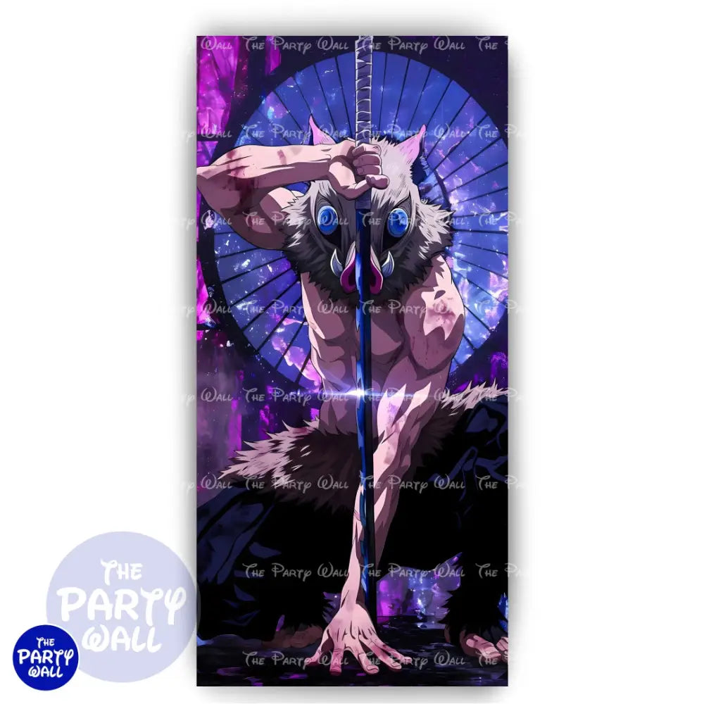 Demon Slayer - Funda para mampara de punta redonda o rectangular Mampara de punta redonda