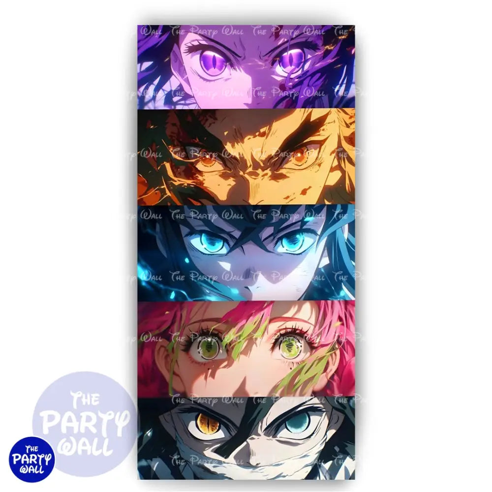 Demon Slayer - Funda para mampara de punta redonda o rectangular Mampara de punta redonda