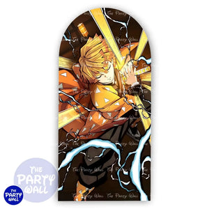 Demon Slayer - Funda para mampara de punta redonda o rectangular Mampara de punta redonda