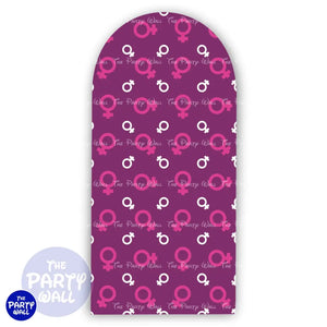 Día de la Mujer - Funda para mampara de punta redonda o rectangular Mampara de punta redonda