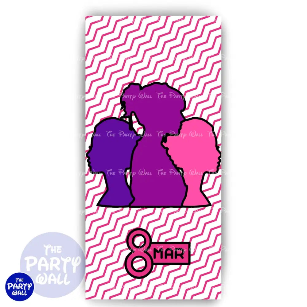 Día de la Mujer - Funda para mampara de punta redonda o rectangular Mampara de punta redonda