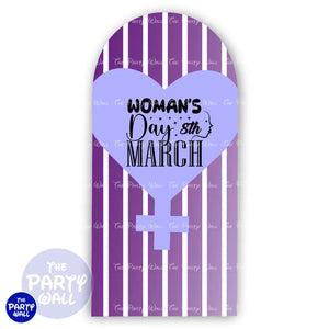 Día de la Mujer - Funda para mampara de punta redonda o rectangular Mampara de punta redonda