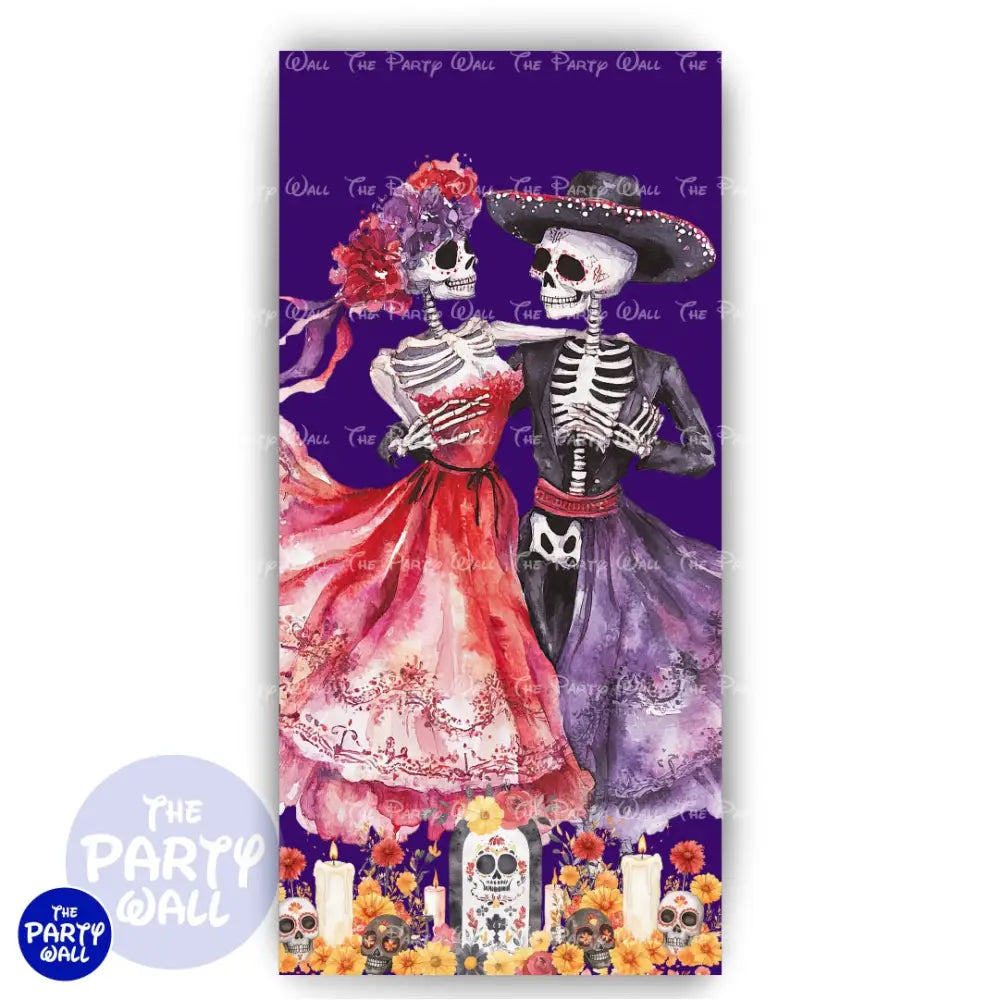Día de Muertos - Funda para mampara de punta redonda o rectangular Mampara de punta redonda