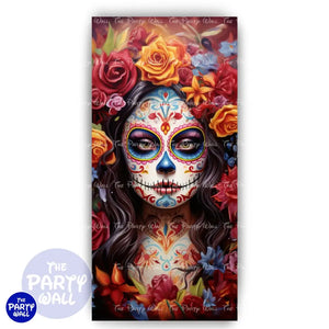 Día de Muertos - Funda para mampara de punta redonda o rectangular Mampara de punta redonda