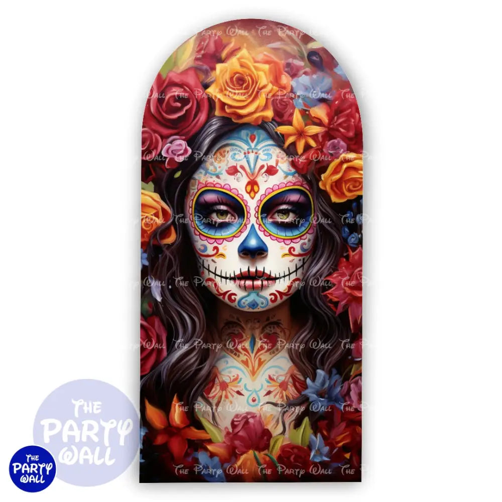 Día de Muertos - Funda para mampara de punta redonda o rectangular Mampara de punta redonda