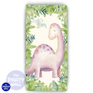Dinosaurios Cute - Funda para mampara de punta redonda o rectangular Mampara de punta redonda