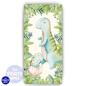 Dinosaurios Cute - Funda para mampara de punta redonda o rectangular Mampara de punta redonda