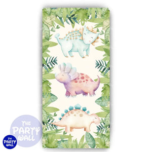 Dinosaurios Cute - Funda para mampara de punta redonda o rectangular Mampara de punta redonda