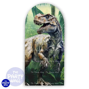 Dinosaurios - Funda para mampara de punta redonda o rectangular Mampara de punta redonda