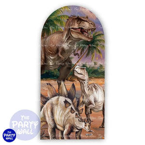 Dinosaurios - Funda para mampara de punta redonda o rectangular Mampara de punta redonda