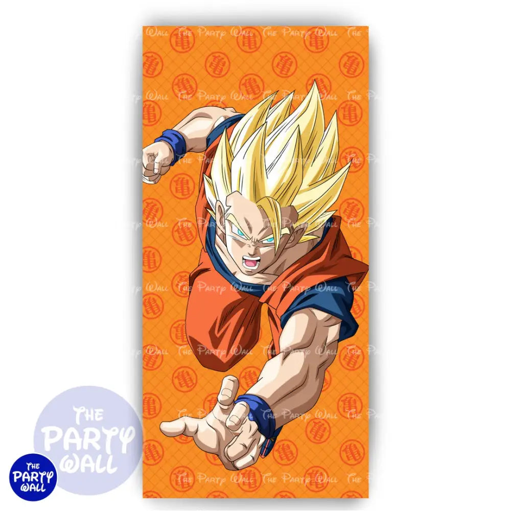 Dragon Ball - Funda para mampara de punta redonda o rectangular Mampara de punta redonda