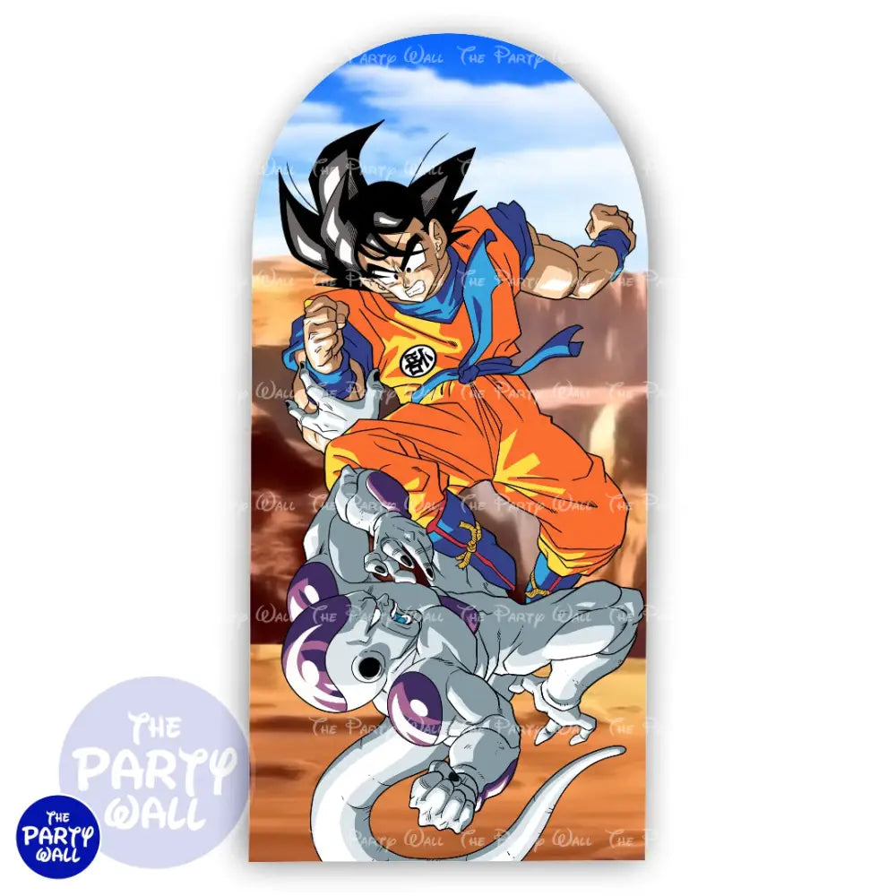 Dragon Ball - Funda para mampara de punta redonda o rectangular Mampara de punta redonda