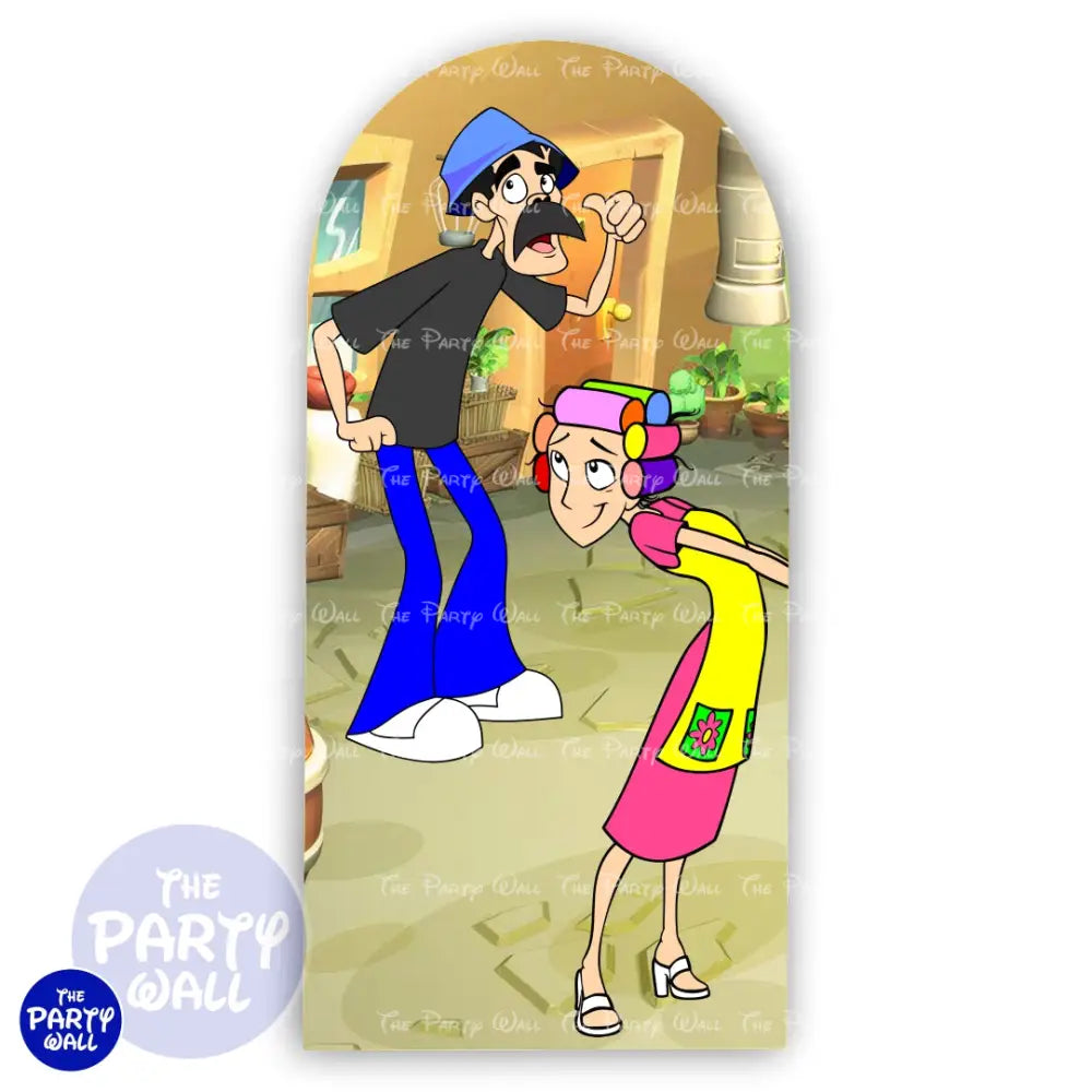 El Chavo del 8 - Funda para mampara de punta redonda o rectangular Mampara de punta redonda