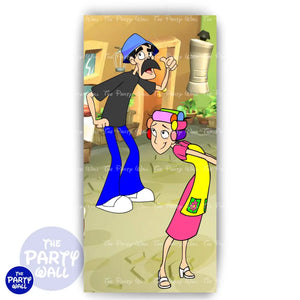 El Chavo del 8 - Funda para mampara de punta redonda o rectangular Mampara de punta redonda