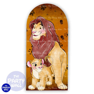 El Rey León - Funda para mampara de punta redonda o rectangular Mampara de punta redonda
