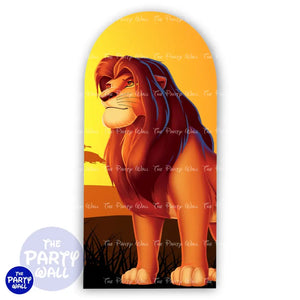 El Rey León - Funda para mampara de punta redonda o rectangular Mampara de punta redonda