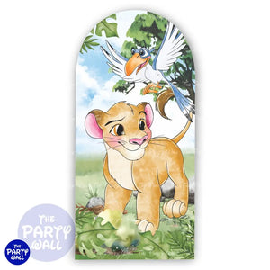 El Rey León - Funda para mampara de punta redonda o rectangular Mampara de punta redonda