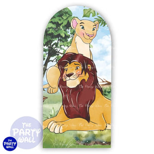 El Rey León - Funda para mampara de punta redonda o rectangular Mampara de punta redonda