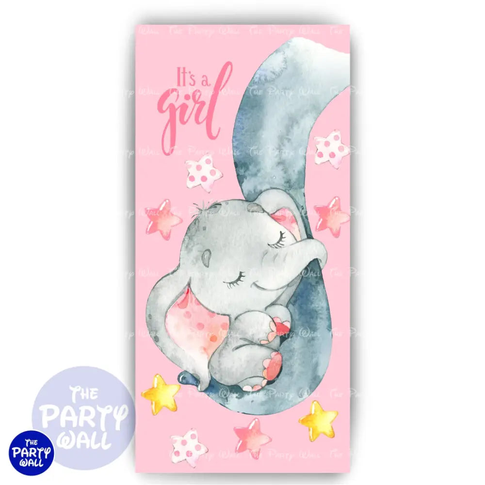 Elefantes Bebé Cute - Funda para mampara de punta redonda o rectangular Mampara de punta redonda