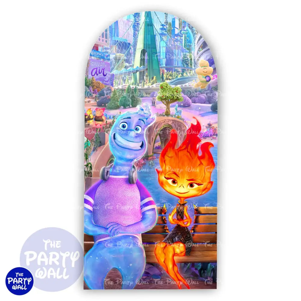 Elementals - Funda para mampara de punta redonda o rectangular Mampara de punta redonda