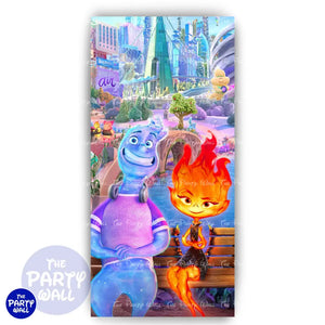 Elementals - Funda para mampara de punta redonda o rectangular Mampara de punta redonda