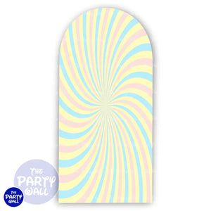 Espiral - Funda para mampara de punta redonda o rectangular Mampara de punta redonda
