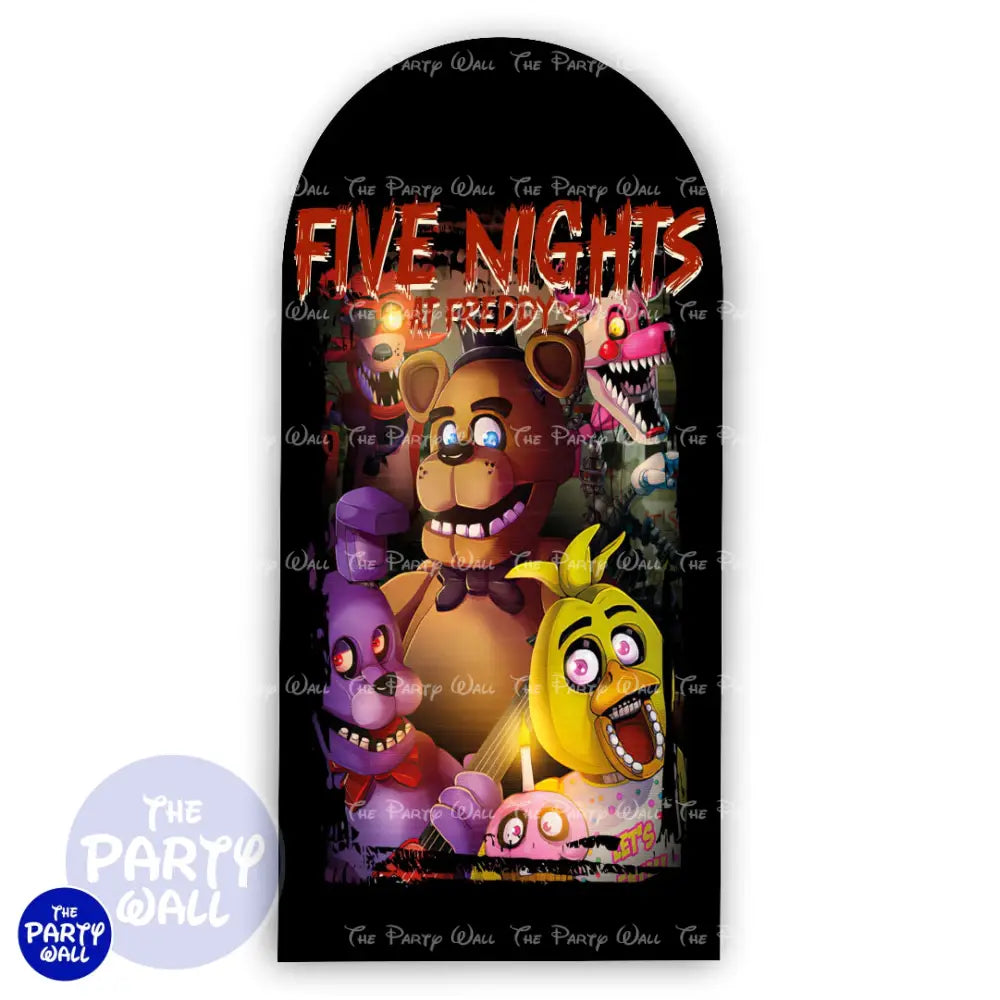 Five Nights at Freddy’s - Funda para mampara de punta redonda o rectangular Mampara de punta redonda