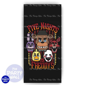 Five Nights at Freddy’s - Funda para mampara de punta redonda o rectangular Mampara de punta redonda