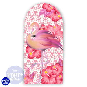 Flamingo - Funda para mampara de punta redonda o rectangular Mampara de punta redonda
