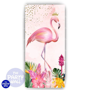 Flamingo - Funda para mampara de punta redonda o rectangular Mampara de punta redonda