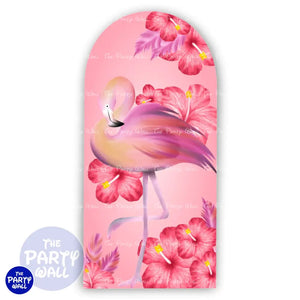 Flamingo - Funda para mampara de punta redonda o rectangular Mampara de punta redonda