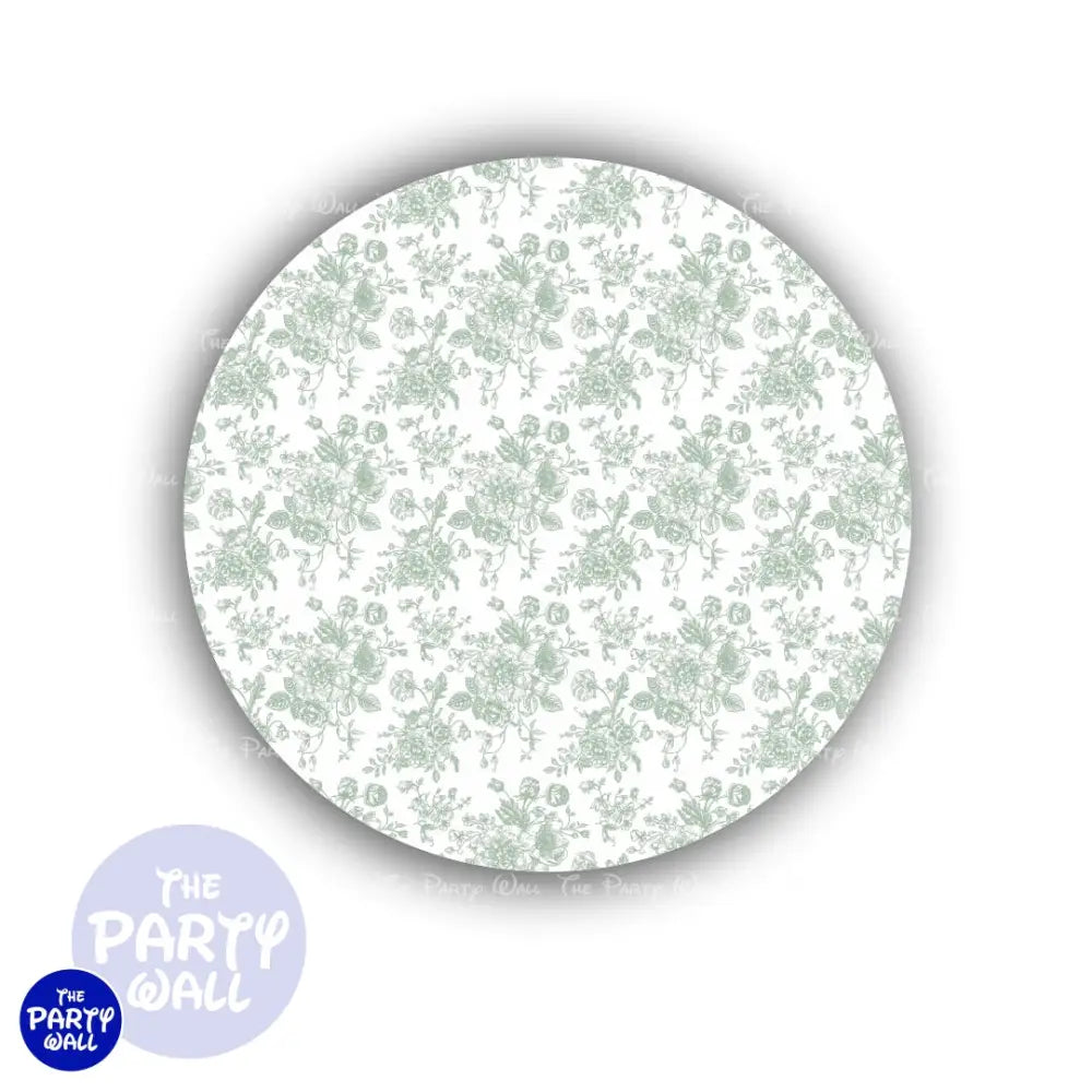 Flores - Funda para mampara circular Circular