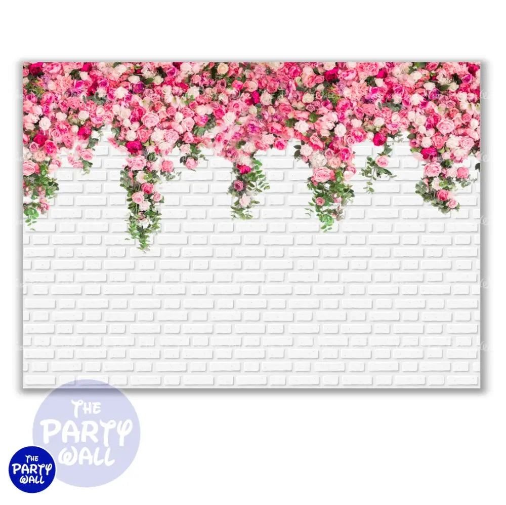 Flores - Funda para mampara cuadrada o rectangular Cuadrado o Rectangular