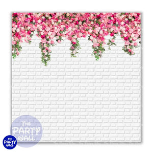 Flores - Funda para mampara cuadrada o rectangular Cuadrado o Rectangular