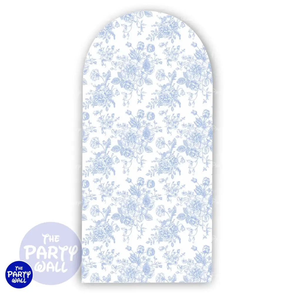 Flores - Funda para mampara de punta redonda o rectangular Mampara de punta redonda